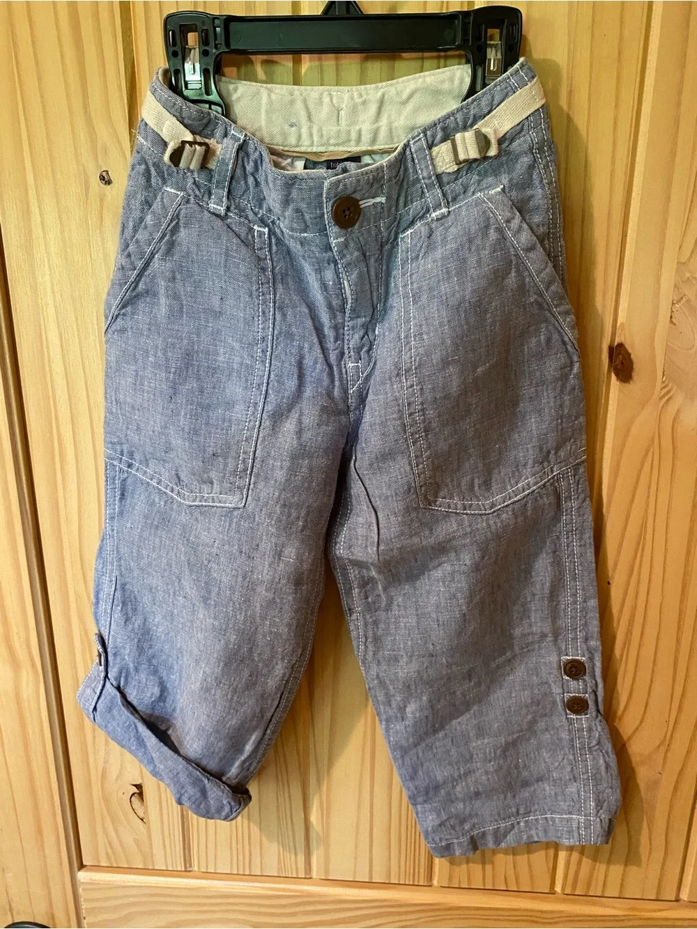 BabyGap Kids Lightweight Chambray Pull-On Pants - Blue